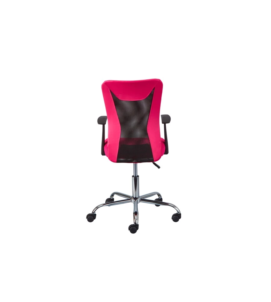 POLTRONCINA UFFICIO CON BRACCIOLI TRASPIRANTE ED ELEVABILE DA 85-95 CM